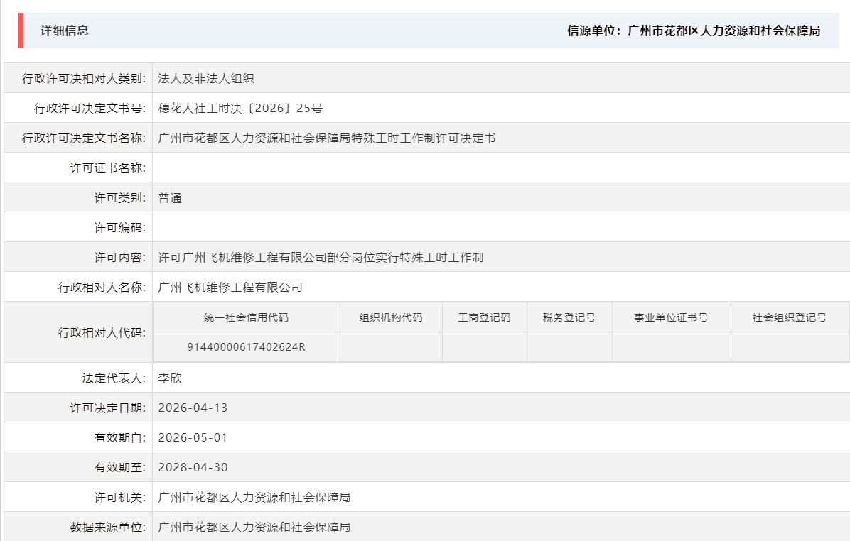 4.13许可广州飞机维修工程有限公司部分岗位实行特殊工时工作制.png