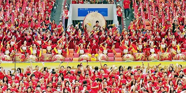燃爆粤BA赛场  永利《凤鸣战鼓》火出圈